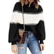 thumbnail image 3 of Gibobby Suéter mujer, Suéteres de invierno para mujer 2023, estilo casual, cuello alto, manga larga, abertura lateral, suéter, sueltos, para mujer(Negro,M), 3 of 4