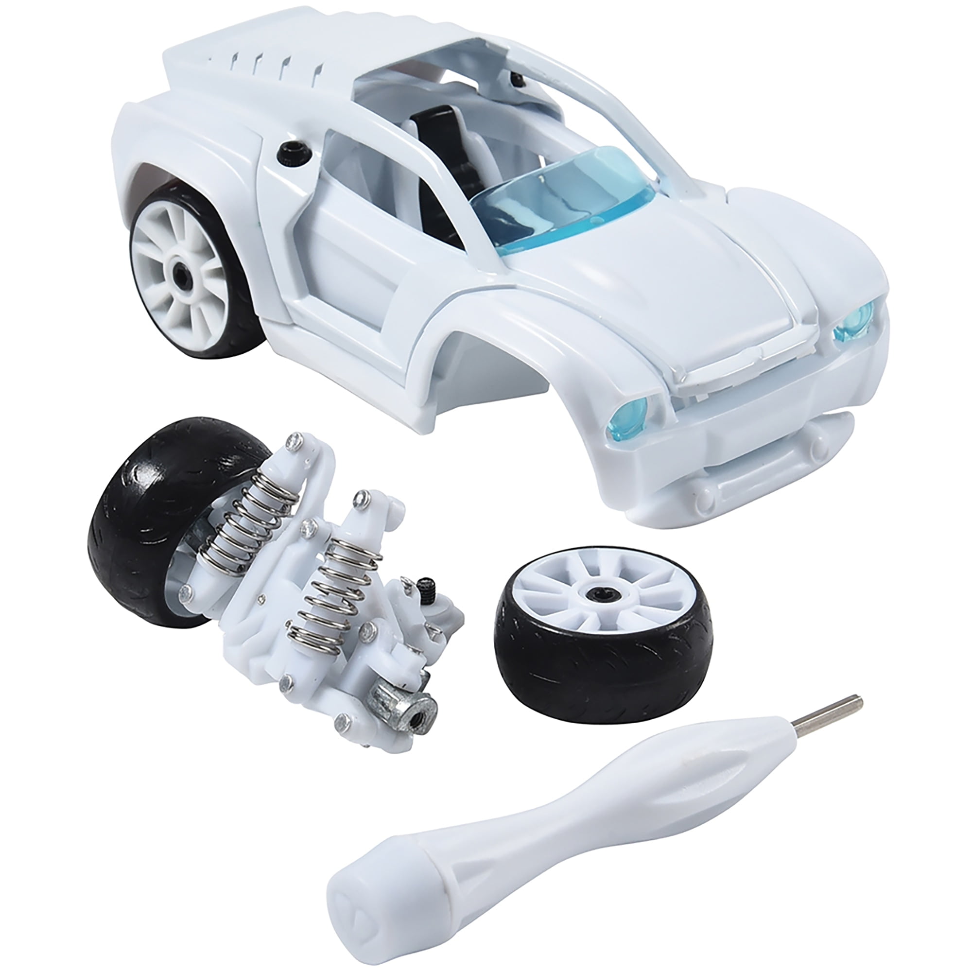 Modarri: Deluxe Paint It Auto Design Studio - DIY Design & Build Toy Car, Customize Your Vehicle, Acrylic Paints, Brush & Sticker Sheet, Kids Ages 6+