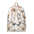 thumbnail image 2 of Cute Cartoon Eggs and Chickens School Backpack – Durable Oxford Material Travel Backpack with Large Capacity and Anti-theft Multifunctional Features for Daily Commuting, Outdoor Activities, and Travel, 2 of 5