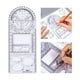 thumbnail image 4 of Herramienta De Plantilla De Medición De ángulo De Regla De Dibujo escuela secundaria, 4 of 9