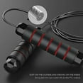 thumbnail image 3 of JASGARDE Jump Rope, Tangle-Free Rapid Speed Jumping Rope Cable with Bearings Rope length 2.8m for Women, Men, and Kids, Adjustable Steel Jump Rope Workout with Foam Handles for Fitness, Home Exercise, 3 of 5