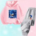 thumbnail image 5 of Ropa de bebé, ropa de abrigo para niño de 2 a 12 años, conjunto de sudadera con capucha, sudadera Sonic 2024 de primavera para niños, ropa para niña, madre e hijo, 5 of 5