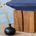 thumbnail image 3 of Retro Fluffy Throw Pillow Cushion Cover, Pattern Polka Dots on a Sailor Indigo Background Vintage Tile Geometric, Decorative Square Accent Pillow Case, 24" x 24", White and Indigo, by Ambesonne, 3 of 5