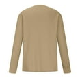 thumbnail image 5 of CYiJun Cotton Long Sleeve Shirts for Men Moisture Wicking Long Sleeve T Shirt Crew Neck Comfort Casual Basic Tee,Khaki S, 5 of 8