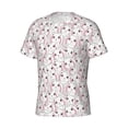 thumbnail image 3 of Yiaed Cute Rabbit Print Mens Short Sleeve Tight Fit T-Shirt, Crewneck Casual Tee-X-Large, 3 of 5