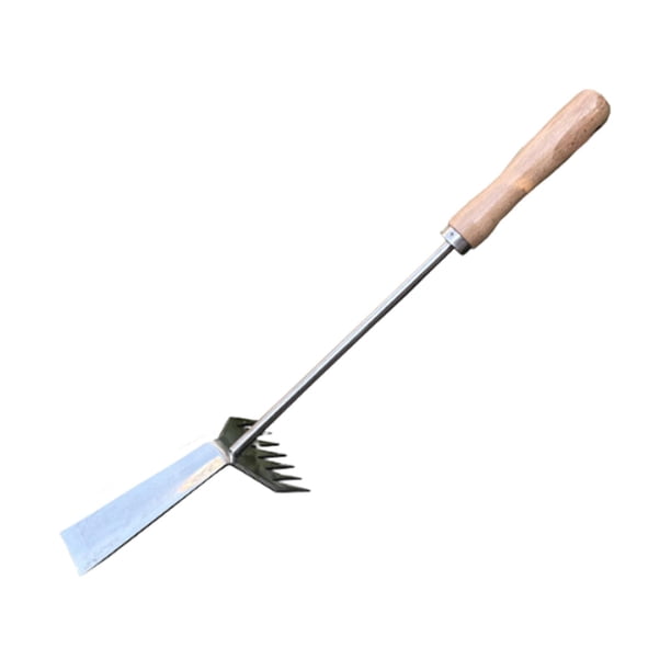 Deshierbador manual, extractor de deshierbe, herramienta de extracción de malas hierbas, desmalezador multifuncional mango de madera