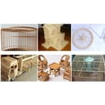 thumbnail image 3 of segolike 50pcs Bamboo Wood Sticks Dowels Rods for Model Making Home Decoration 150mm 50 Pieces 150mm, 3 of 9