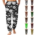 thumbnail image 2 of IAJDKMEK Men's Halloween Themed Pajama Pants - Breathable Sleep Bottoms with Pockets & Drawstring, Ideal Mens Casual Pants and Pajama Bottoms, Cozy Halloween Pajamas,Wine S, 2 of 8