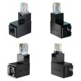 thumbnail image 1 of RJ45 Male to Female Ethernet Adapter Network Extender 90 Degree Bend Up for CAT5E CAT6 CAT8 Ethernet, 1 of 5