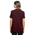 thumbnail image 2 of North End NE100W Women's JAQ Snap-Up Stretch Performance Polo-Burgundy-2XL, 2 of 3