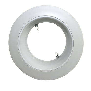 Capri Lighting RM40WOV Recessed White Baffle Trim Oversized Oval Ring, 6-Inch
