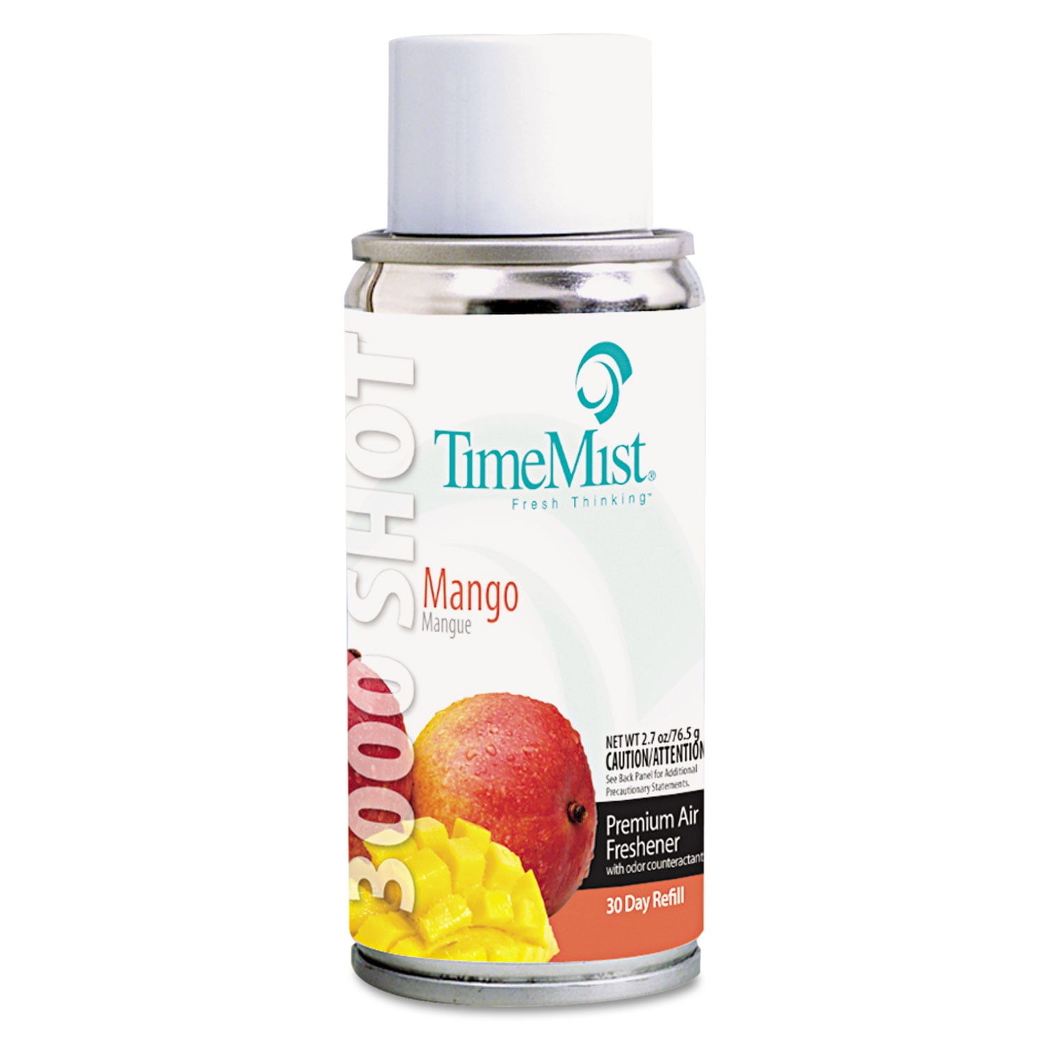TimeMist 3000 Shot Micro Metered Air Freshener Refill Mango 3oz Aerosol 1042430EA