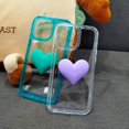 thumbnail image 4 of Compatible with iPhone 13 Pro Max Cute 3D Love Heart Candy Color Soft Shockproof Protection Fashion Clear Pretty Bumper Slim Cover for Women Girls, 4 of 11