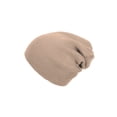 thumbnail image 4 of Top Headwear Solid Color Long Beanie, Khaki, 4 of 5