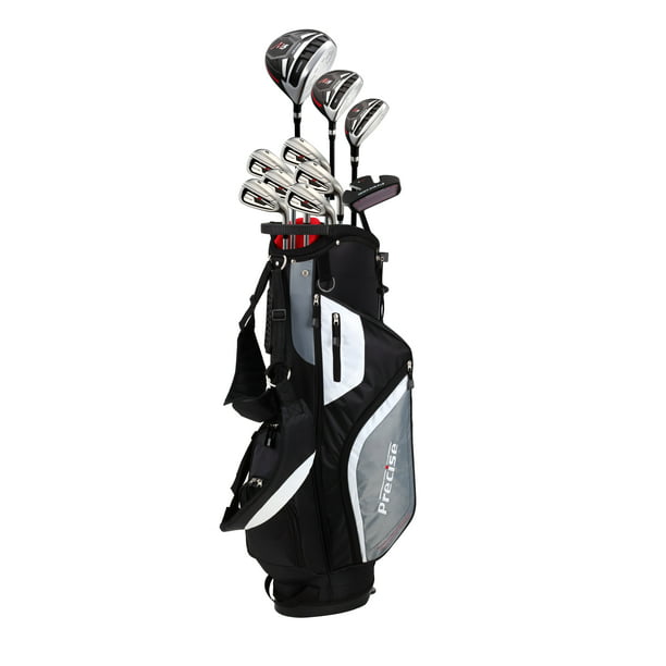 Precise M5 Men's Complete Golf Club Set, Black/Grey/White, Graphite