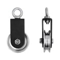 thumbnail image 1 of Poulie Roulante Type U Pivotante Roue de Traction Robuste avec Roulements Doubles Silencieux Rotation Détachable à 360 Degrés pour Machine à Câbles Équipement de Gym Porte de Garage Maison Gym, 1 of 7