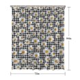 thumbnail image 5 of Black Daisy Flower Checkered Pattern Shower Curtain 72"x84" ,Bathroom Decorative Shower Curtains Set with 12 Hooks,Modern Waterproof Washable Shower Curtain, 5 of 6