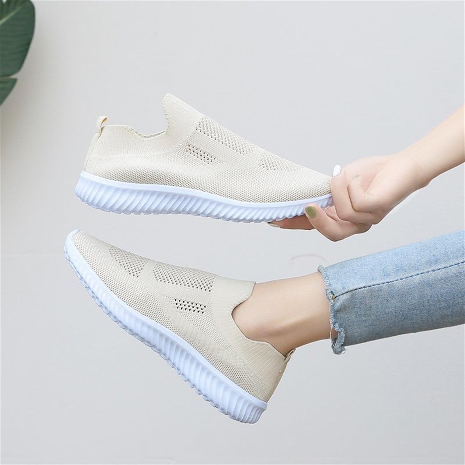 Leather upper non slip shoes discount