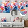 thumbnail image 4 of Designart "Flowing Colors Pink and Blue Rhythm II" Abstract Shapes Metal Wall Decor, 4 of 5