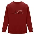 thumbnail image 4 of PNTUTB Men's Fashion Valentine's Day Print Long Sleeves Crew Neck Pullover Casual Loose Comfort Sweatshirts, 4 of 6