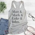 thumbnail image 2 of Matt, Mark, Luke, And John Disciples Tank Top, Ladies Racerback Tank, Christian Bible Religious Faith Tank, Silver Gray, X-Large, 2 of 3