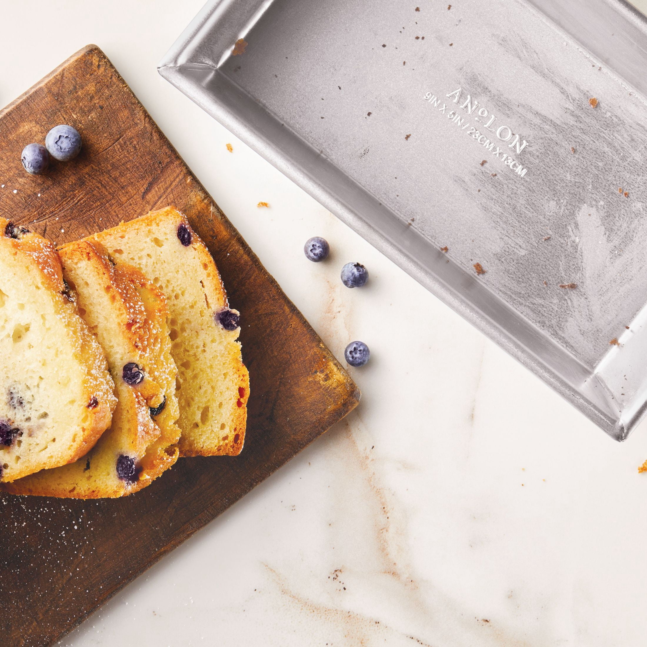 Anolon Pro-Bake Loaf Pan - 9x5 Inch Aluminized Steel Bread & Meatloaf Pan, Uncoated, Oven Safe To 550°F - View #2