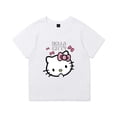 thumbnail image 4 of Hello Kitty algodón niños Linda camiseta de dibujos animados niñas bebé camisetas de manga corta ropa de verano para niños nuevo estilo camisas de fondo, 4 of 5