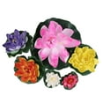 thumbnail image 3 of OUNONA 6Pcs Artificial Floating Lotus Flower Decoration Light Green for Pond Decor Public Places Decor, 3 of 6