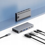 M.2 hard drive box expansion dock nvme/sata USB3.2 hub 4k60hz notebook typec expansion dock