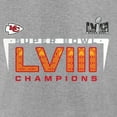 thumbnail image 4 of Men's Fanatics Heather Charcoal Kansas City Chiefs Super Bowl LVIII Champions Counting Points Score T-Shirt, 4 of 5