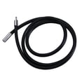 thumbnail image 2 of 3MM Black RUBBER CORD Unisex Necklace 14'' 16'' 18'' 22'' 24'' 18 Inch, 2 of 6