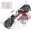 thumbnail image 3 of Sikiie American Flag Eagle Art 30-48 inches {designName} Print Christmas Tree Skirt Snowman Xmas Tree Skirt with Edge Christmas Decorations for Holiday Party-36", 3 of 7