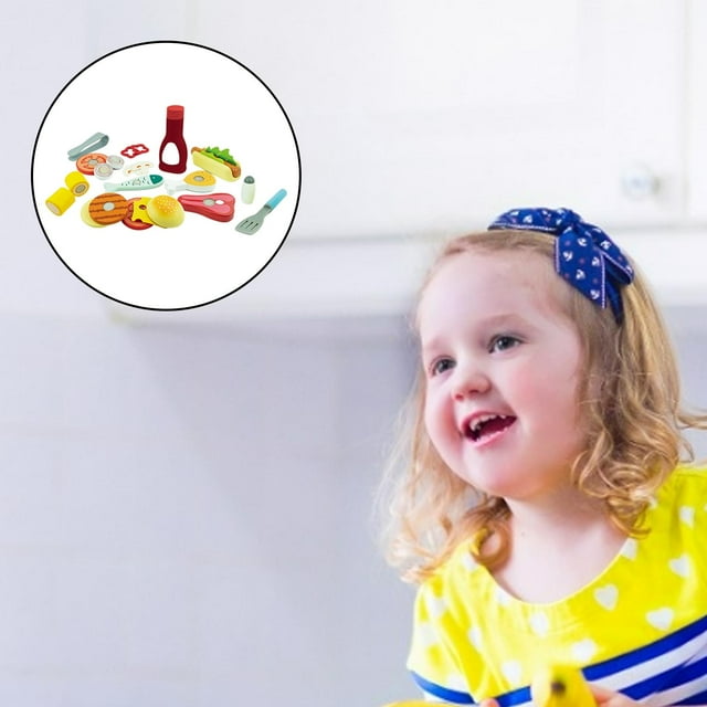 Juguetes para cortar, jugar para cortar alimentos, juguete para cortar alimentos de simulación, juego de desarrollo temprano, juguete de aprendizaje para regalo para 25 piezas de Hugo Juego de simulación