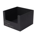 thumbnail image 2 of Caja de pañuelos de acero inoxidable, soporte cuadrado para pañuelos, dispensador de servilletas de gran apertura, estilo moderno para baño, tocador, encimera, oficina, negro, 2 of 10