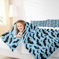 thumbnail image 3 of Homewish Blue Bat Camo Twin Comforter Sets for Kids, Spooky Halloween Animal Bedding Set, Polka Dot Reversible, 2-Piece, 1 Comforter and 1 Pillowcase, 3 of 6