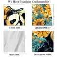 thumbnail image 4 of luoweisi Men's Beach Shorts Quick Dry Swim Trunks with Mesh Lining Panda Sunflower M, 4 of 5
