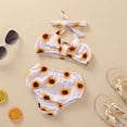 thumbnail image 3 of Traje de baño de dos piezas con estampado floral y leopardo para niñas pequeñas de Herrnalise, 3 of 8