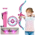 thumbnail image 1 of Juego De Tiro Con Arco Para Niños Que Incluye Soporte De Flecha De Tablero Flechas De Ventosa Y Arco De Luces Led Para Niños Juego De Interior Al Aire Libre qarigey OD014891-02, 1 of 6