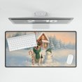 thumbnail image 4 of Hello Winter Vintage Toy Fox Terrier Enjoys Snowy Day with Snowman Desk Mat Full Keyboard Mouse Pad Dog Lover Large Mousepad - 12019, 4 of 5