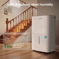 thumbnail image 5 of Waykar 150 Pint Dehumidifier for Home & Basements, Energy Star, DOE 50 Pint, 7000 Sq. Ft, Continuous Drain Hose, 5 of 11