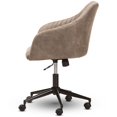 thumbnail image 4 of Bowery Hill Chaise de Bureau Réglable en Brun Clair et Noir, 4 of 9