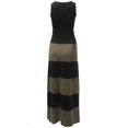 thumbnail image 2 of FashionOutfit Women's Casual Soft Stretch Bold Striped Sleeveless Maxi Dress Made in USA, 2 of 4
