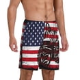 thumbnail image 2 of KLL USA Vintage Flag Tractor for Men's 1-Pack Shorts,Sleep Pajama Shorts for Men Soft Pj Shorts Men's Pajama Bottoms Sleepwear-3X-Large, 2 of 6