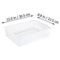 thumbnail image 2 of Cesta de almacenamiento de escritorio de 3 piezas, decorativa, para refrigerios, para toallas de baño (blanca), 2 of 8