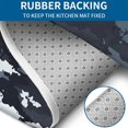 thumbnail image 4 of Dark Blue Camo Irregular Pattern Bathroom Rugs Sets 3 Piece,Toilet Cover Set,Absorbent Non Slip Bathroom Mats Sets with U-Shaped Contour Rug Toilet Rug Set, 4 of 5