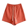 thumbnail image 6 of LEBONYARD High Waist Yoga Shorts for Women,Fashion Women Sweat Shorts Summer Casual Loose Solid High Waist Short Pants Orange S, 6 of 6