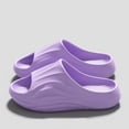 thumbnail image 4 of jiaxiM Womens House Slippers Non Slides Women Cushioned Open Toe Rubber Sole Walking Sandals Summer Beach Vacation Travel Casual Daily Slides, 4 of 8