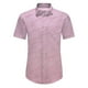 thumbnail image 1 of Camisas Hombre Manga Larga Camisas estampadas para hombre, camisas de playa con botones de manga corta para hombre (Pink, XXL), 1 of 7