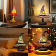 thumbnail image 2 of Glowing LED Colorful Wizard Hat Table Lamp For Themed Parties USB Powered Witch Hat Ornament Witchcrafts Home Decors, 2 of 8