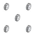 thumbnail image 2 of Minnieouse Anillo de banda grabado de acero inoxidable para fiesta de disfraces, nudillos, joyería para hombres, accesorios de regalos Type3 NO3, 2 of 6